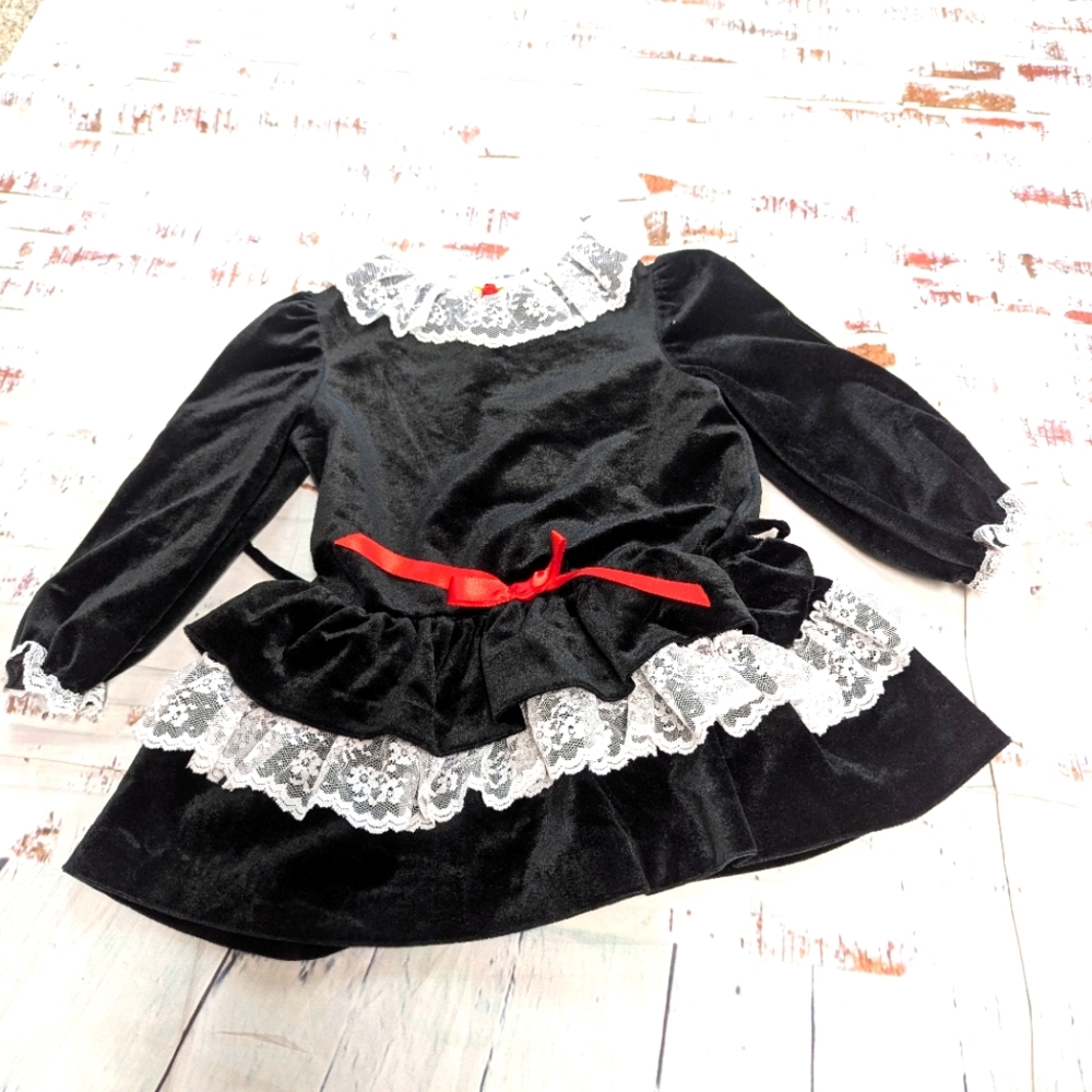 Vintage 90's Velvet Lace Dress